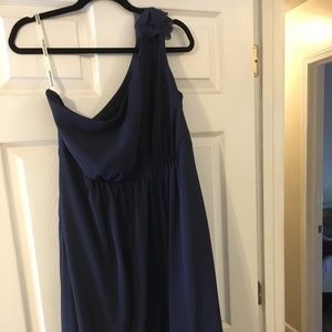 David’s Bridal One shoulder bridesmaids dress